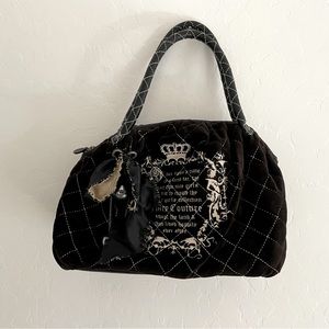 Vintage Juicy Couture quilted velour purse